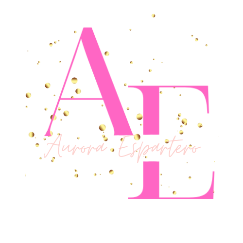 Logotipo-Aurora-Espartero-letras-rosa-palo